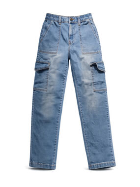 Girls GOGO JEANS Blue Skater Cargo Jeans Size XS
239